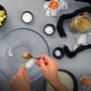 Süße Erdnussbutter Spinnencookies für Halloween