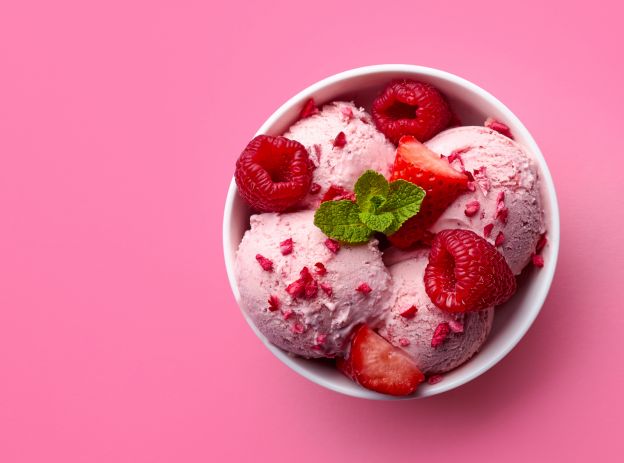 Himbeer-Sorbet