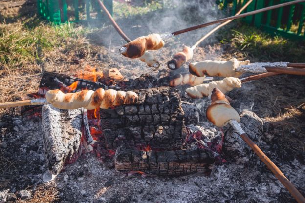 Oliven-stockbrot