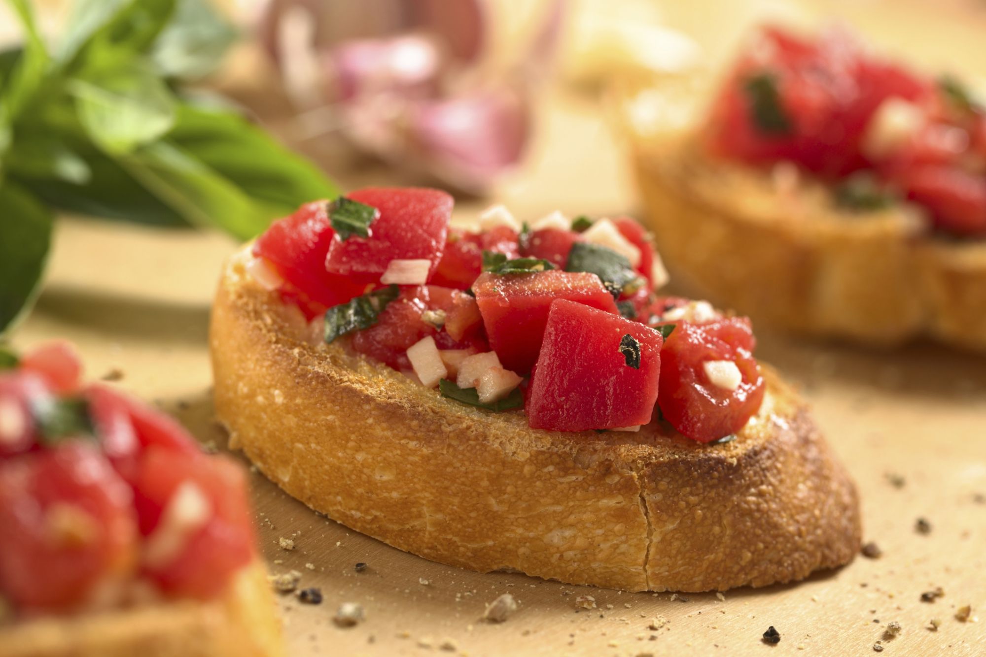 Traditionelle Rezepte für italienische Bruschetta