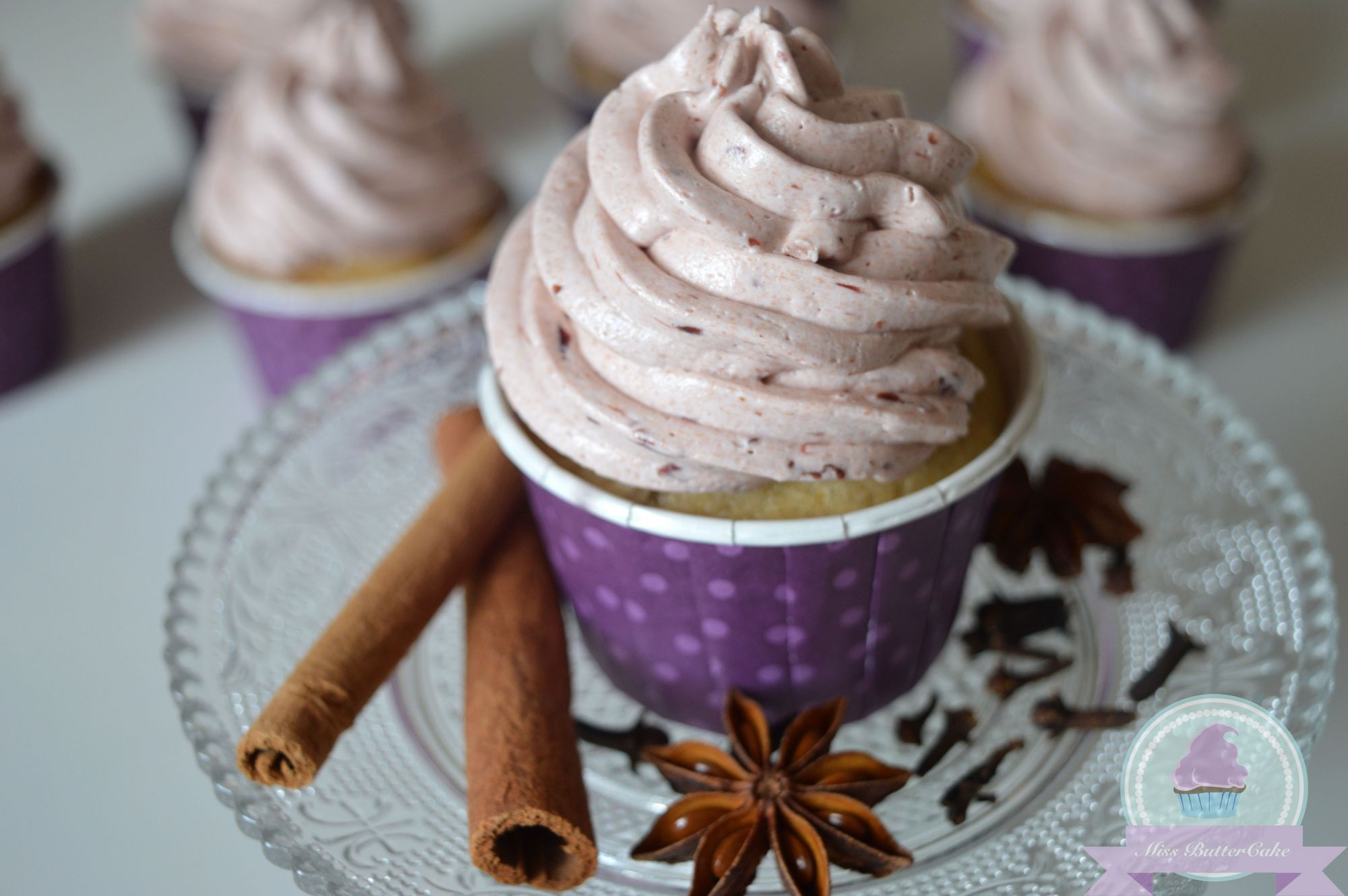 Lebkuchen-Pflaumen Cupcakes