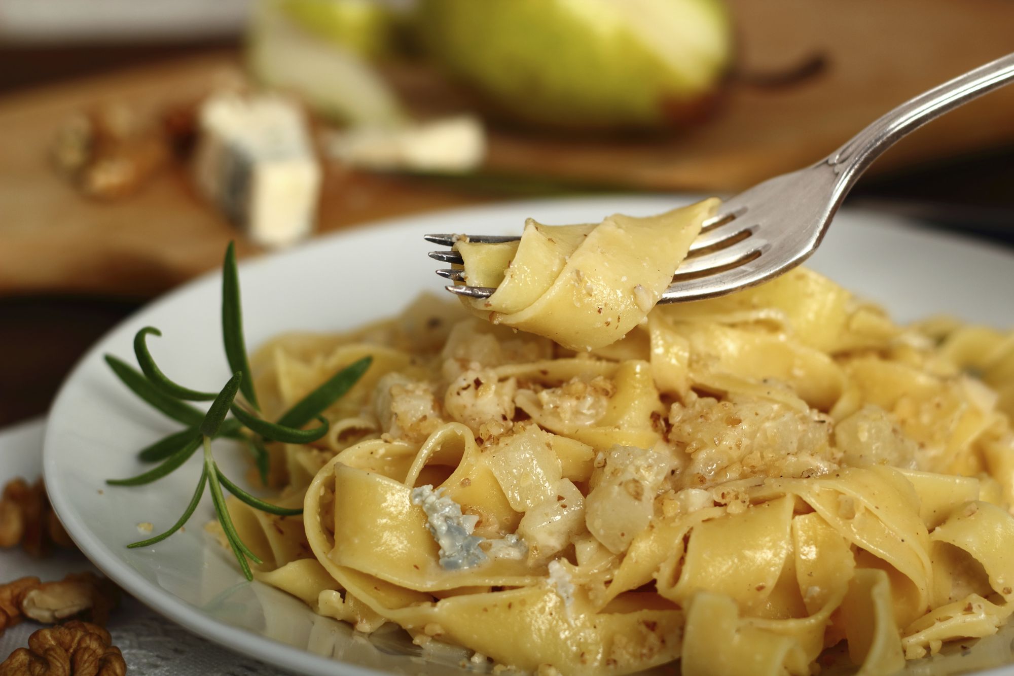 Tagliatelle mit Birnen-Gorgonzola-Sauce (3.8/5)