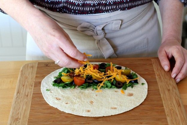 Die Tortillas belegen