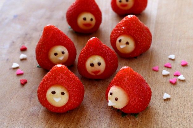 Kleine Erdbeer-Männchen