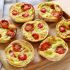 Mini-Quiches in einer Tortilla