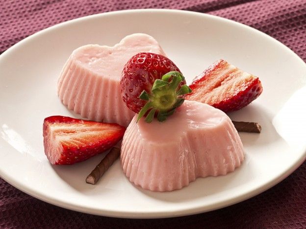 Panna Cotta mit Erdbeeren