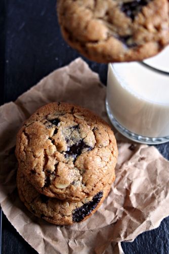 Schoko- und Mandel-Cookies