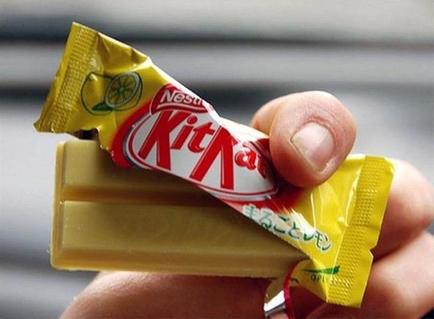 Kitkat mit Zitrone