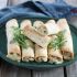 Taquitos mit Hühnchen und Blauschimmelkäse