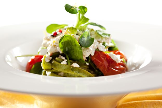 Pasta mit Feldsalat Pesto