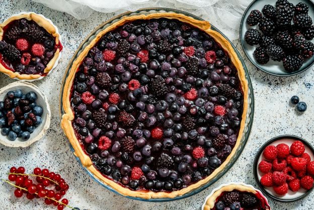 Schneller Waldbeeren-Kuchen