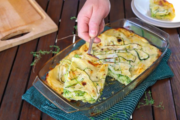 Zucchini-Käse-Gratin