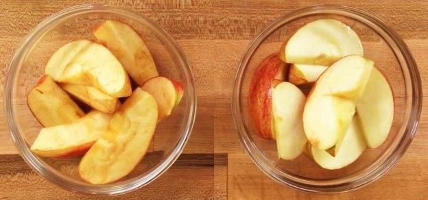 Äpfel am braun werden hindern