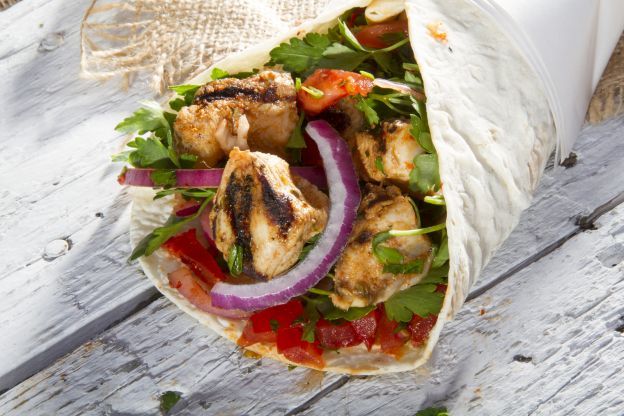 Selbstgefüllte Wraps
