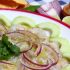 Aguachile mit Garnelen