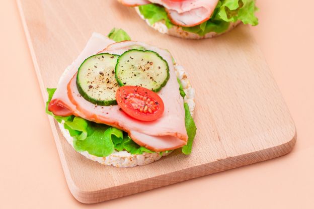 Reiswaffel-Sandwich