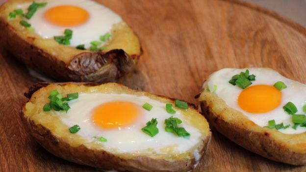 Ofenkartoffeln mit Spiegelei
