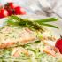 Frittata mit grünem Spargel und Lachs