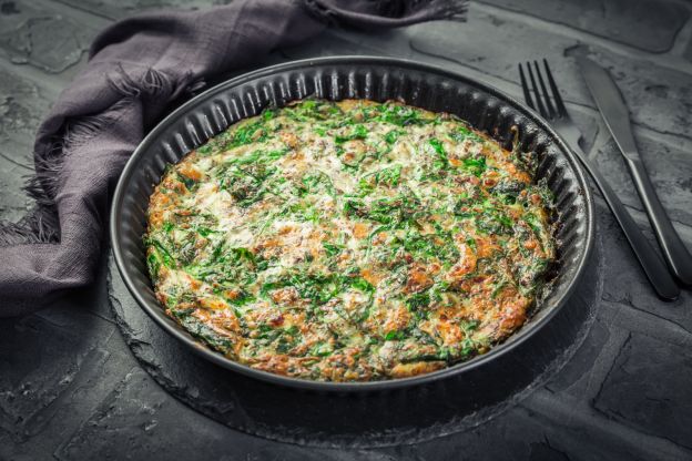 Spinat-Quiche ohne Teig