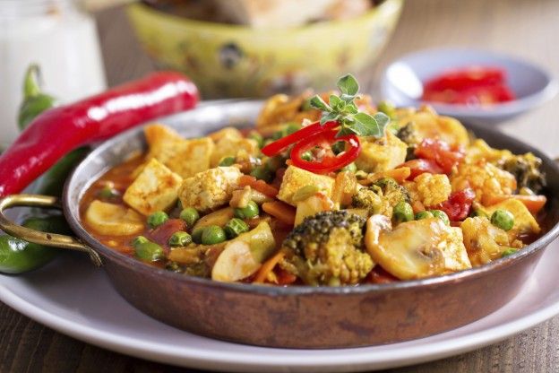 Kürbiscurry mit Tofu