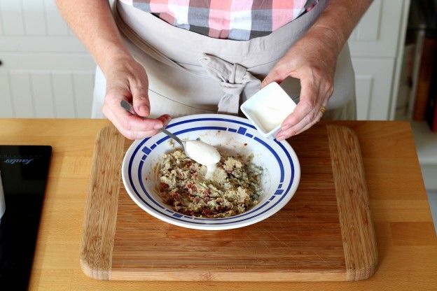 Crème Fraîche hinzugeben