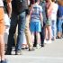 Warteschlangen vor Restaurants