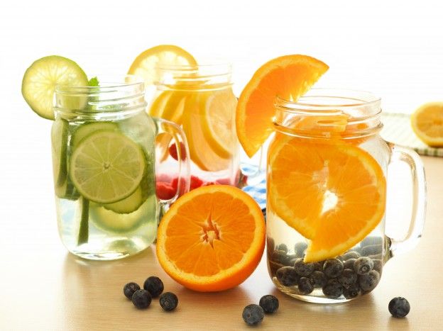 Detox Water mit Zitrusfrüchten