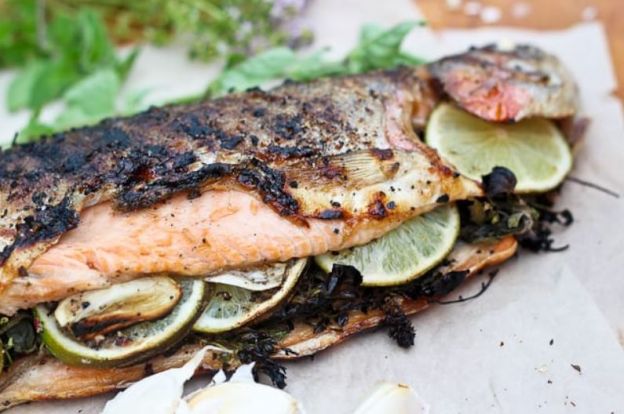 Gegrillte Forelle