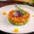 Lachs auf Avocadocreme