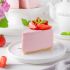 Frischkäsekuchen mit Erdbeeren