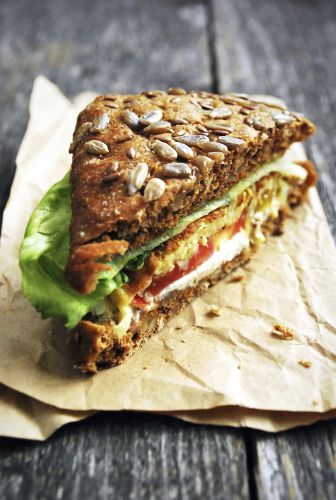 Abgepackte Sandwiches