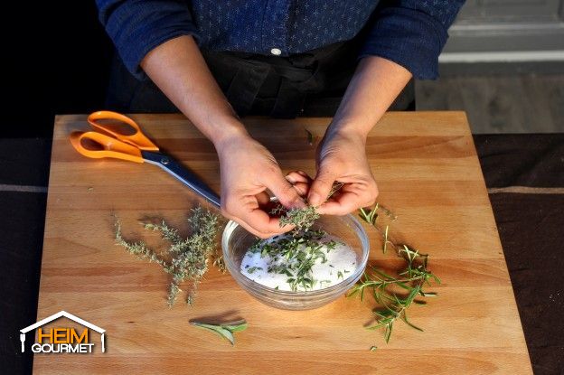 Für ein Salz mit aromatischen Kräutern: Thymian