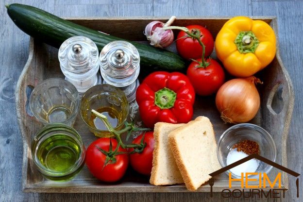 Zutaten für Gazpacho