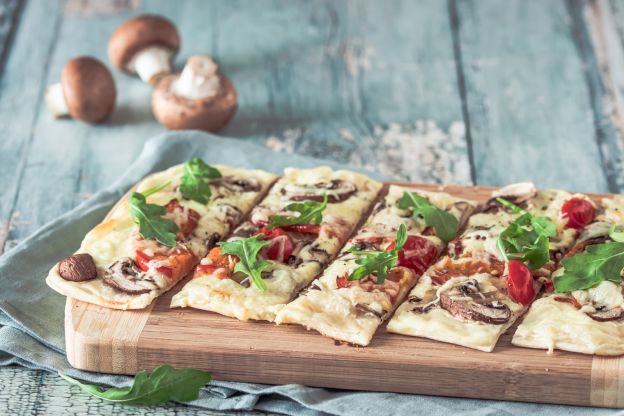 Flammkuchen mit Rukola