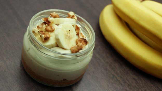 Bananen-Cheesecake im Glas