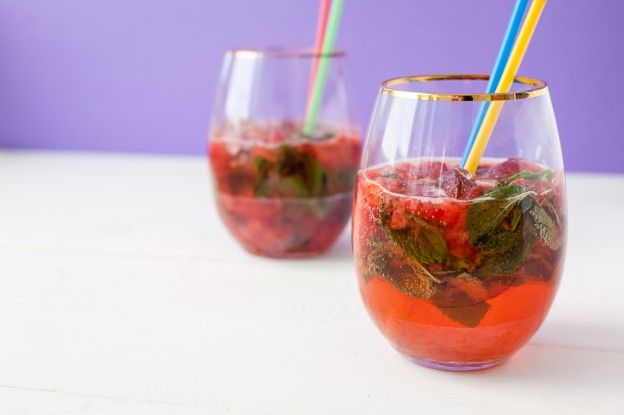 Strawberry Basil Mojito