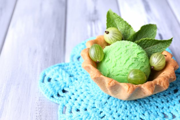Stachelbeer-Eis