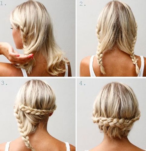 3. Doppelt geflochtener Haarknoten