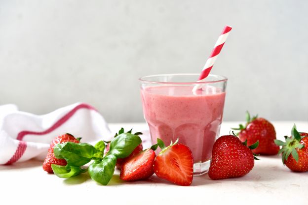 Erdbeer-Basilikum-Smoothie