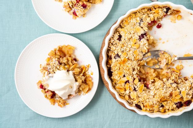 Apfelcrumble mit Haferstreuseln
