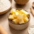 Butter vor dem verarbeiten würfeln