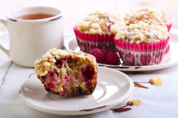 Muffins mit Himbeeren