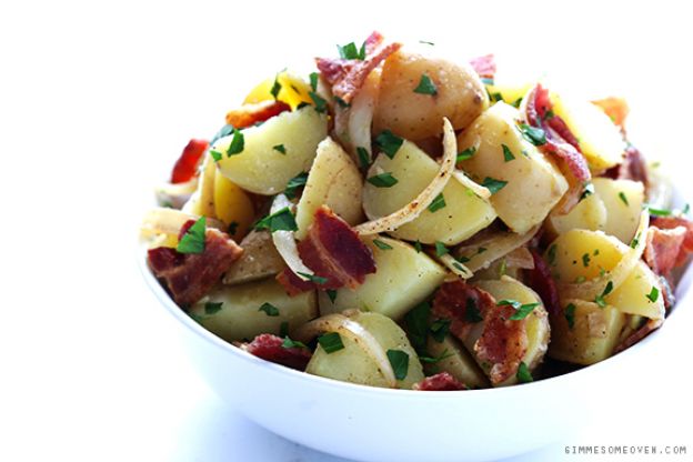 Festlicher Kartoffelsalat mit Entenbrust
