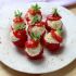 Cheesecake-Erdbeeren