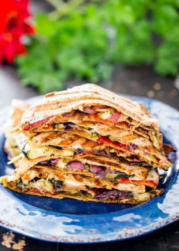 Gegrillte Gemüse-Quesadillas
