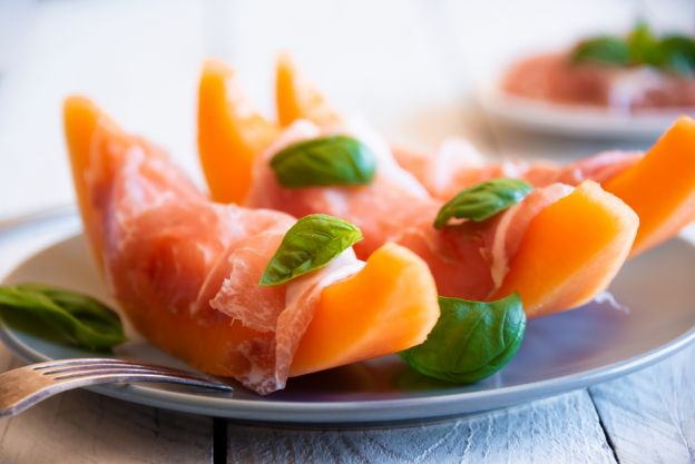 Schinken und Melone