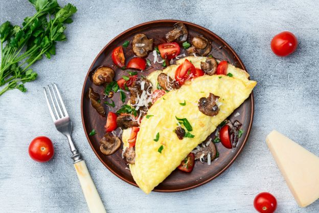 Omelette mit Champignons