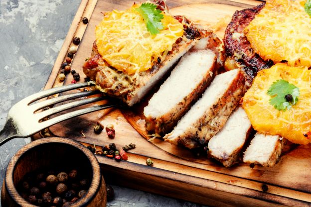 Schweinefleisch und Ananas