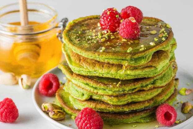 Pancakes mit Matcha