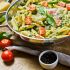 Penne mit frischem Spinat